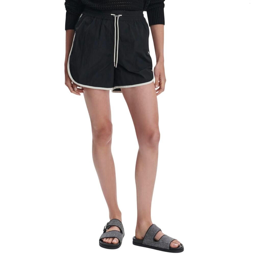 Varley Harmon High Rise Shorts Black S NWT quiet luxury sporty luxe athleisure